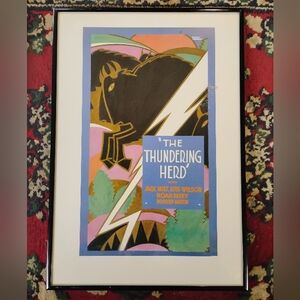 The Thundering Herd Art Print - Multicolor